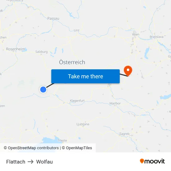 Flattach to Wolfau map