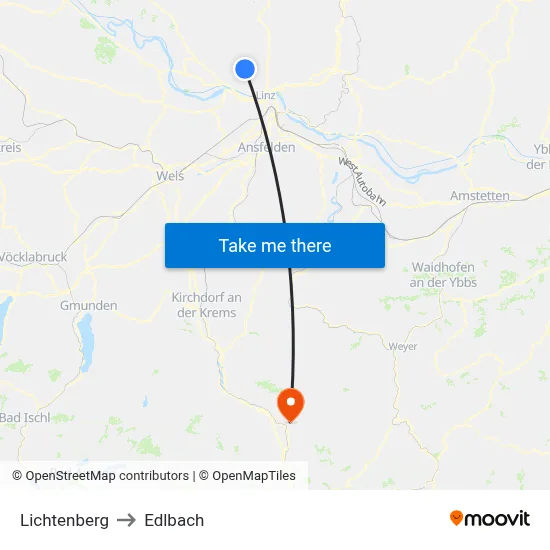 Lichtenberg to Edlbach map