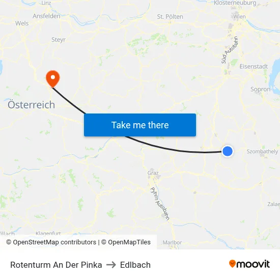 Rotenturm An Der Pinka to Edlbach map