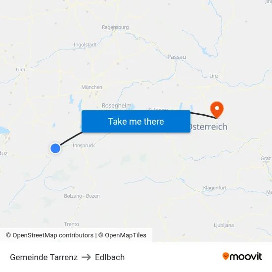 Gemeinde Tarrenz to Edlbach map
