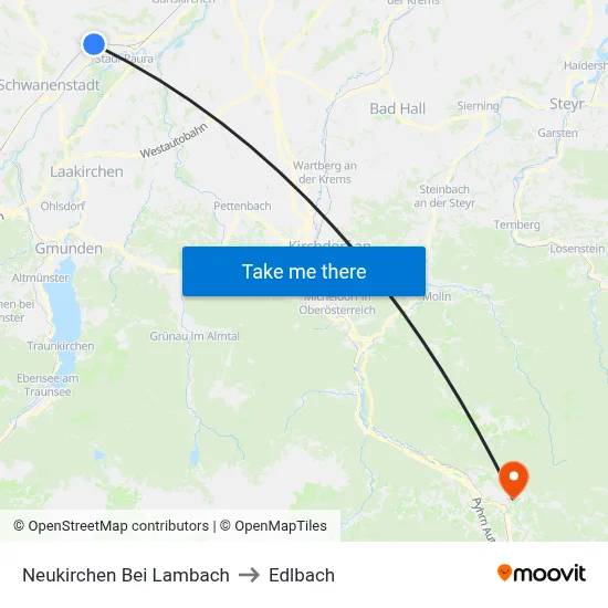 Neukirchen Bei Lambach to Edlbach map
