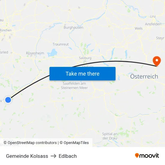 Gemeinde Kolsass to Edlbach map