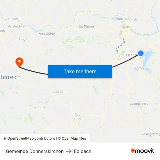 Gemeinde Donnerskirchen to Edlbach map