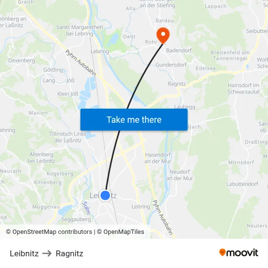 Leibnitz to Ragnitz map