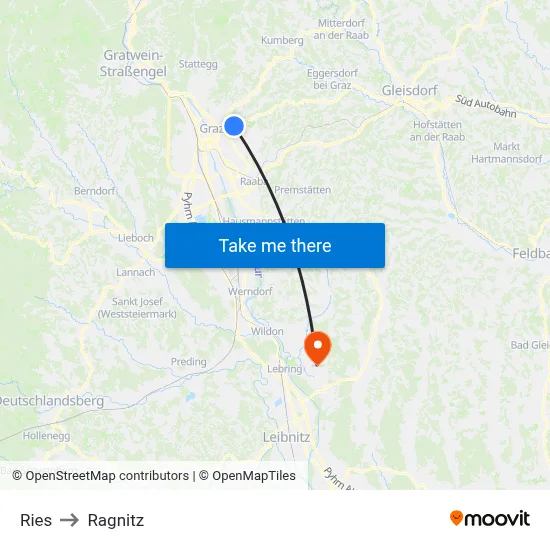 Ries to Ragnitz map
