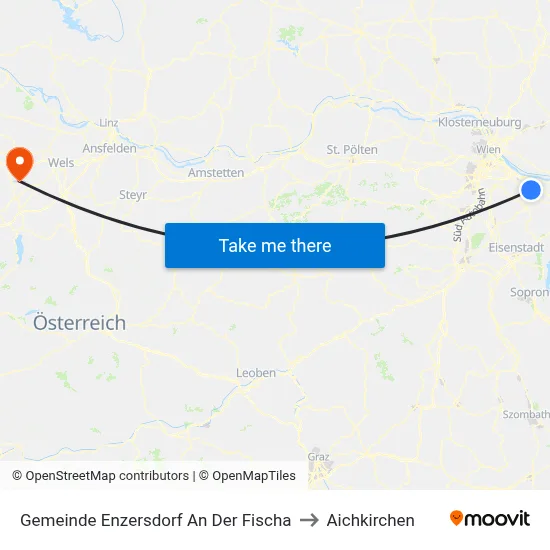 Gemeinde Enzersdorf An Der Fischa to Aichkirchen map