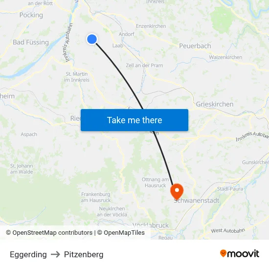 Eggerding to Pitzenberg map