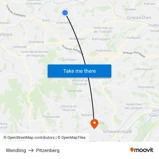 Wendling to Pitzenberg map
