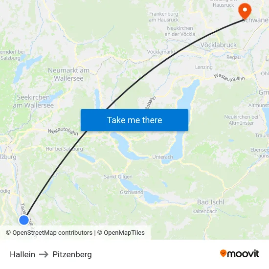 Hallein to Pitzenberg map