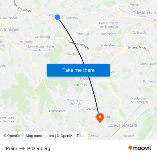 Pram to Pitzenberg map