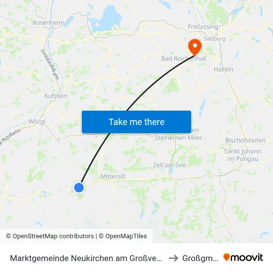 Marktgemeinde Neukirchen am Großvenediger to Großgmain map