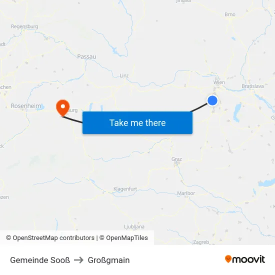 Gemeinde Sooß to Großgmain map
