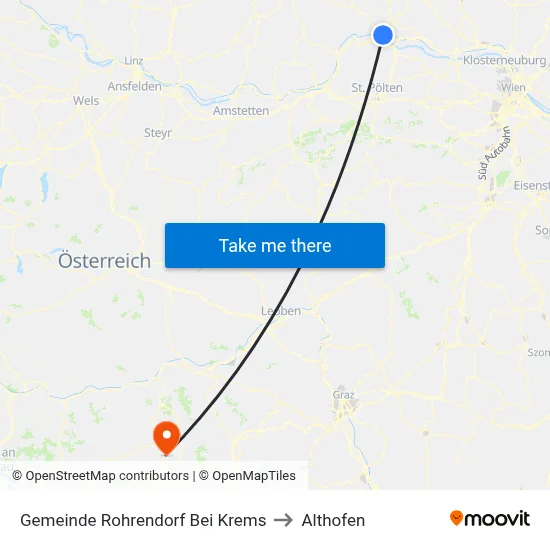 Gemeinde Rohrendorf Bei Krems to Althofen map