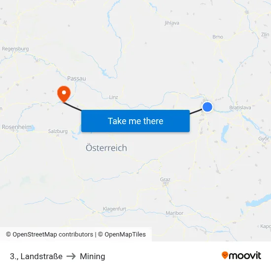 3., Landstraße to Mining map
