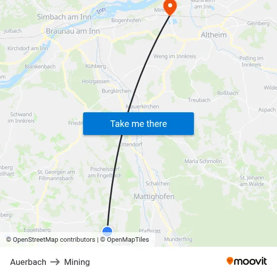 Auerbach to Mining map