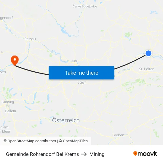 Gemeinde Rohrendorf Bei Krems to Mining map
