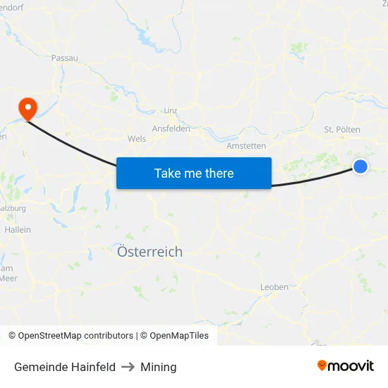 Gemeinde Hainfeld to Mining map