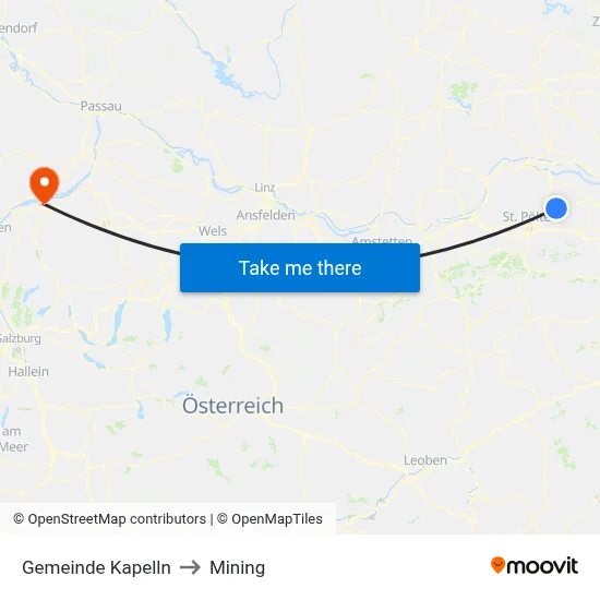 Gemeinde Kapelln to Mining map