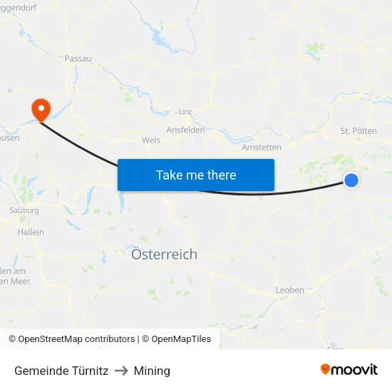 Gemeinde Türnitz to Mining map
