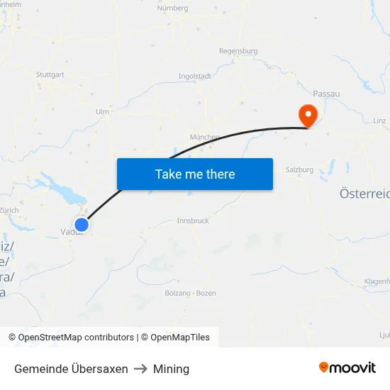 Gemeinde Übersaxen to Mining map