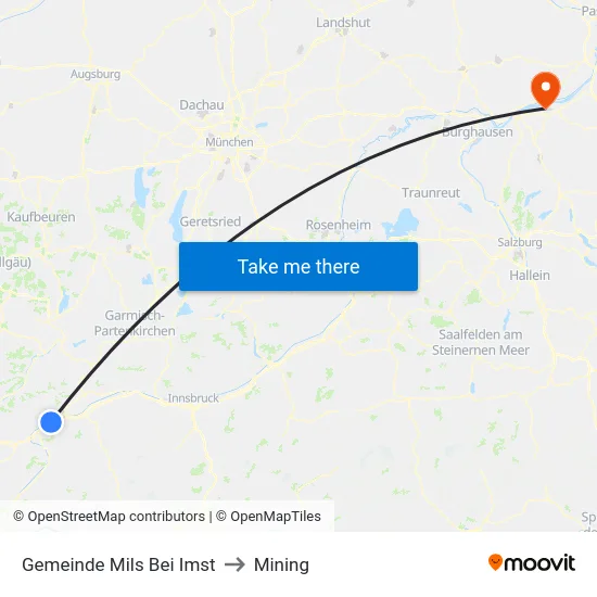 Gemeinde Mils Bei Imst to Mining map