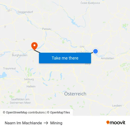 Naarn Im Machlande to Mining map