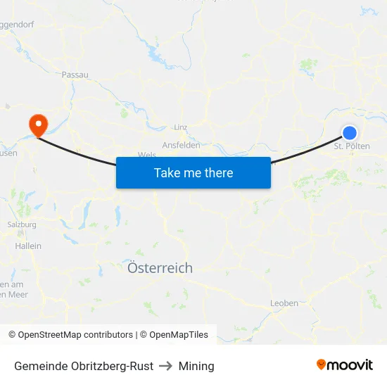 Gemeinde Obritzberg-Rust to Mining map