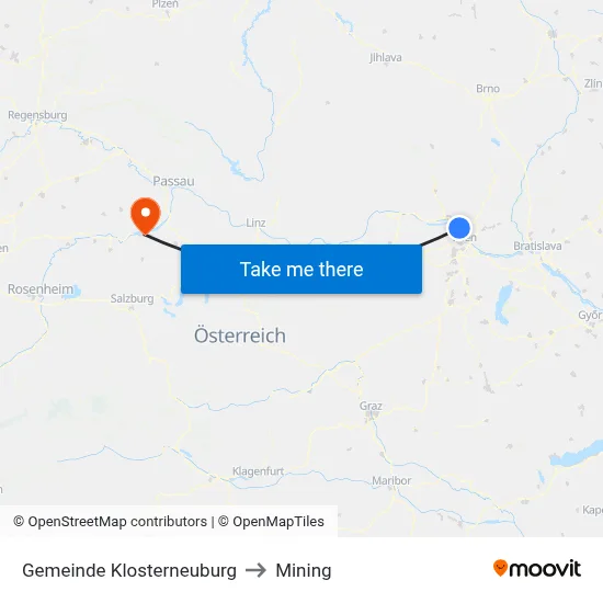 Gemeinde Klosterneuburg to Mining map
