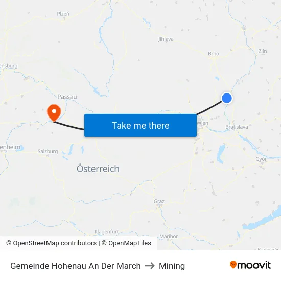 Gemeinde Hohenau An Der March to Mining map