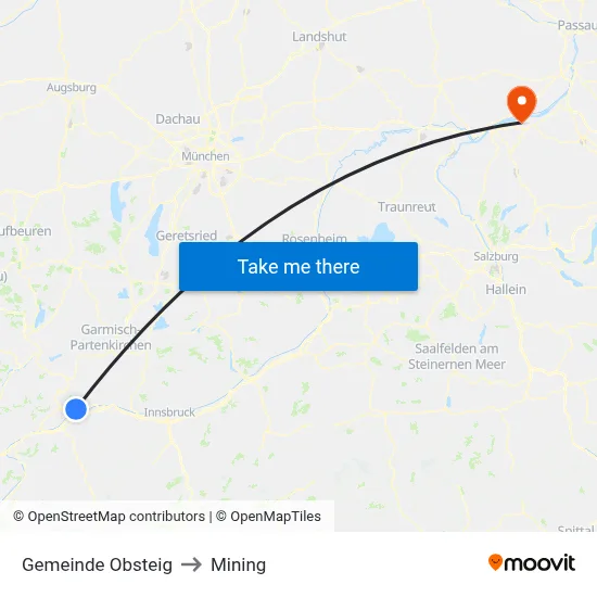 Gemeinde Obsteig to Mining map