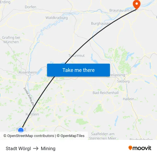 Stadt Wörgl to Mining map