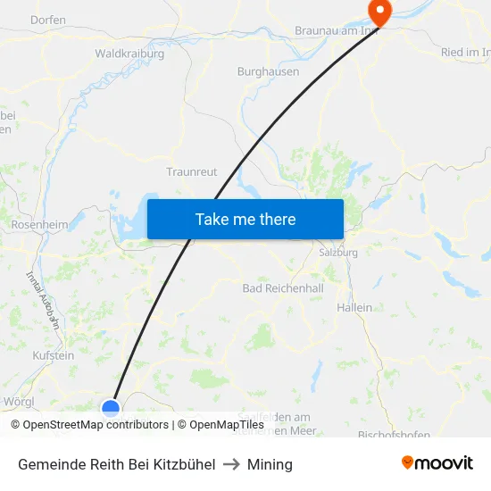 Gemeinde Reith Bei Kitzbühel to Mining map