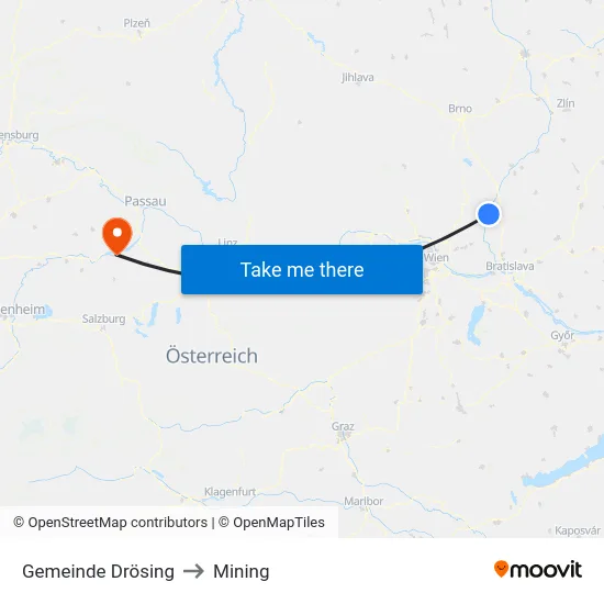 Gemeinde Drösing to Mining map