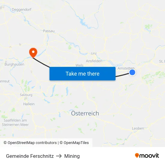 Gemeinde Ferschnitz to Mining map