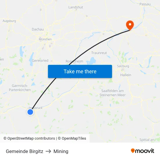Gemeinde Birgitz to Mining map