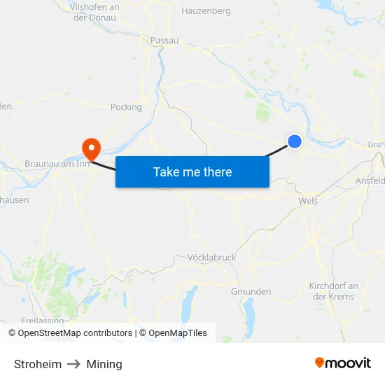 Stroheim to Mining map