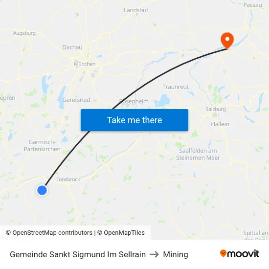 Gemeinde Sankt Sigmund Im Sellrain to Mining map