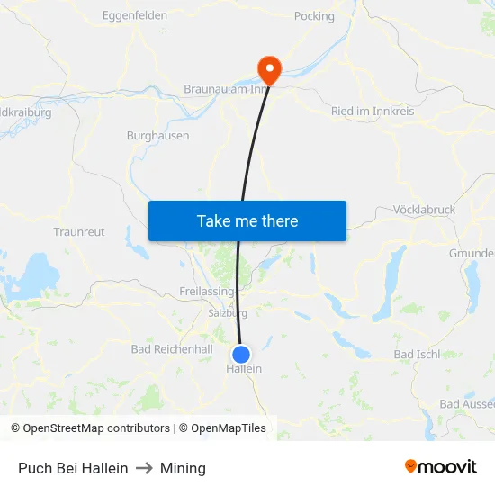 Puch Bei Hallein to Mining map