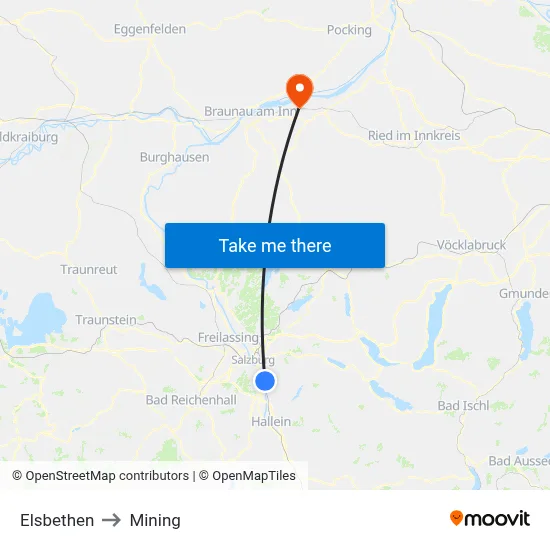 Elsbethen to Mining map