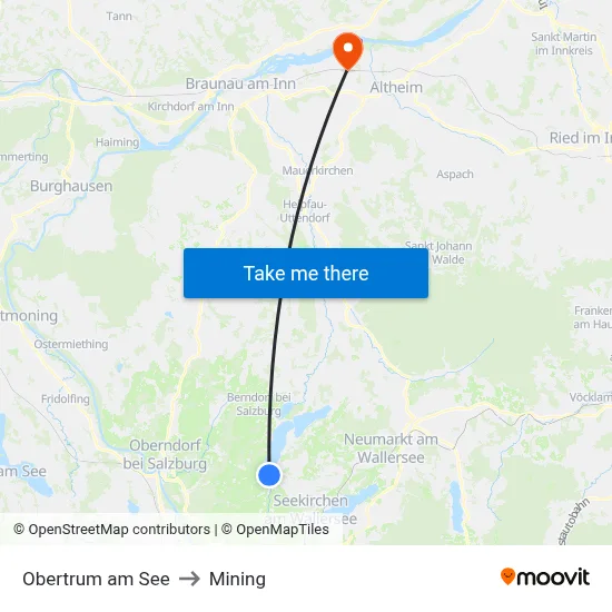 Obertrum am See to Mining map