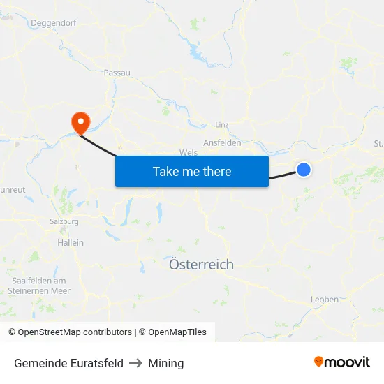 Gemeinde Euratsfeld to Mining map