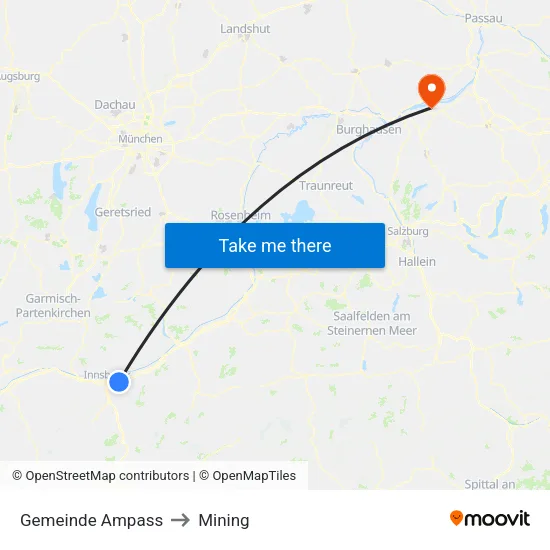 Gemeinde Ampass to Mining map