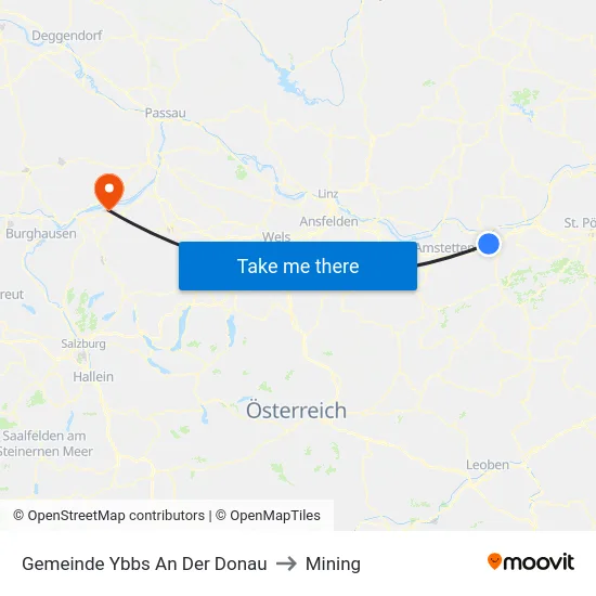 Gemeinde Ybbs An Der Donau to Mining map