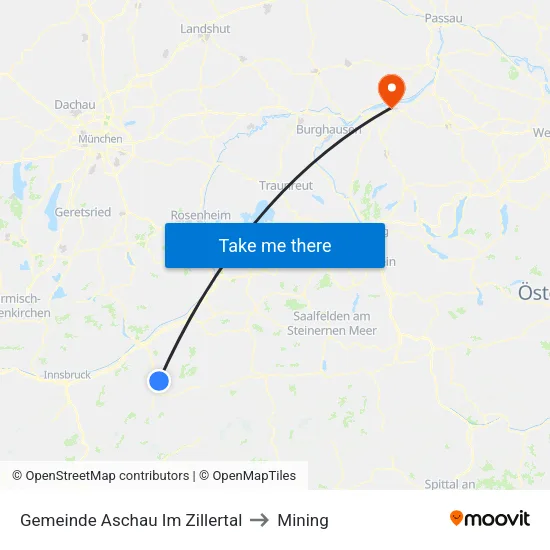 Gemeinde Aschau Im Zillertal to Mining map