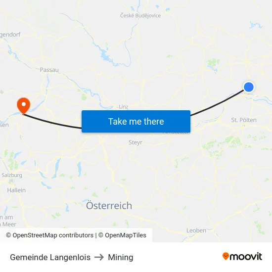 Gemeinde Langenlois to Mining map