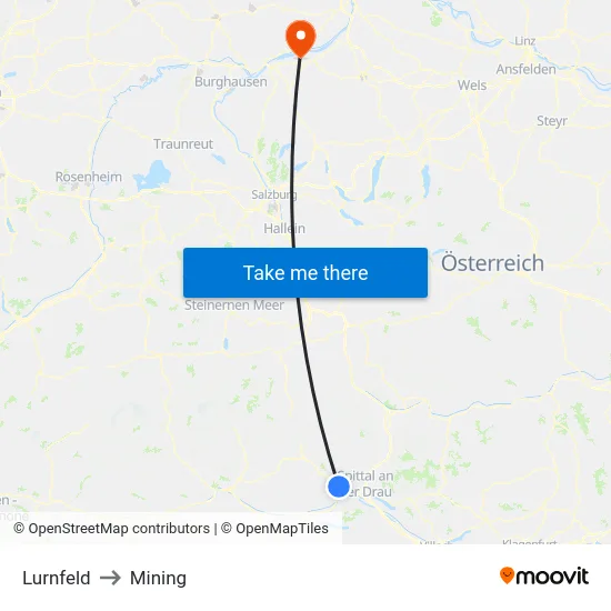 Lurnfeld to Mining map