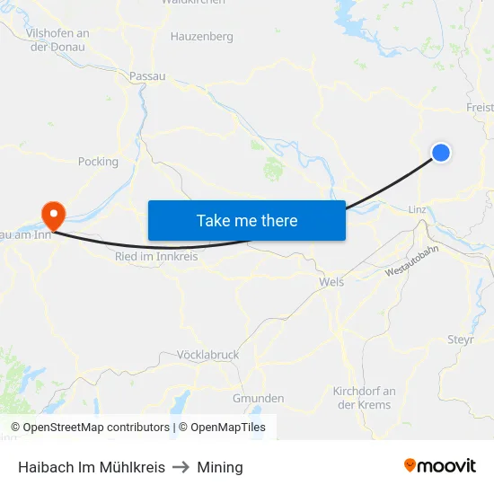 Haibach Im Mühlkreis to Mining map