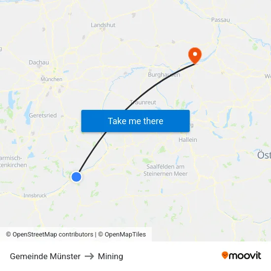 Gemeinde Münster to Mining map