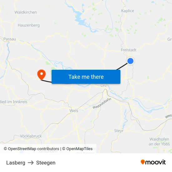 Lasberg to Steegen map
