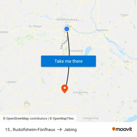 15., Rudolfsheim-Fünfhaus to Jabing map